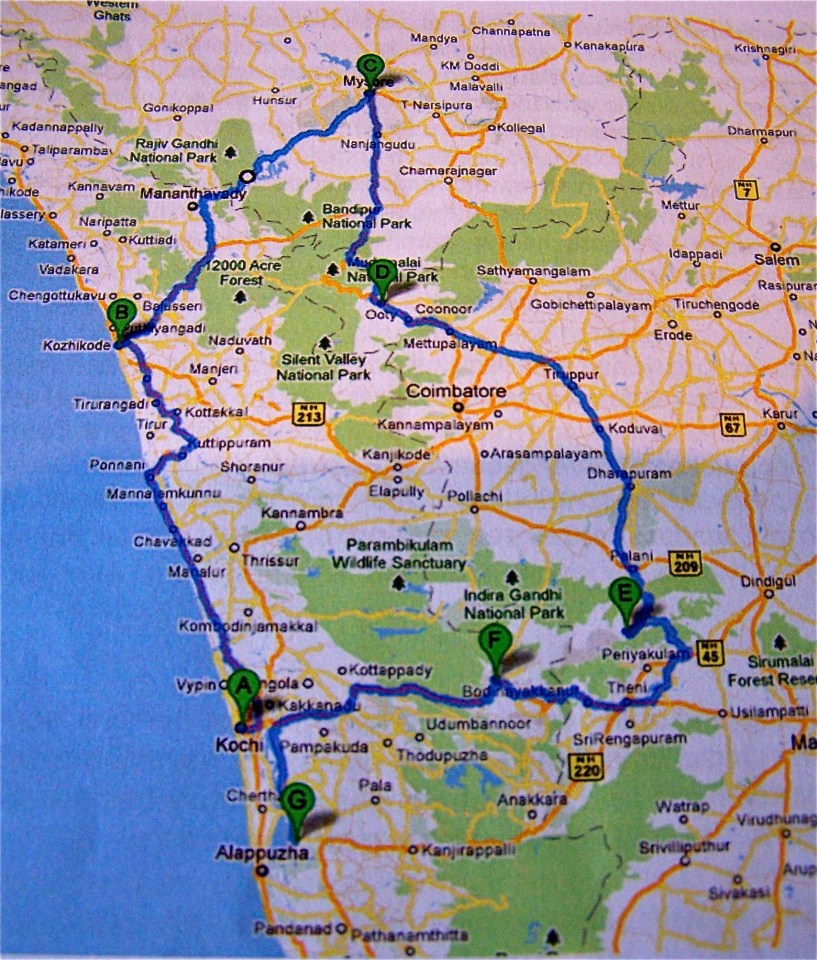 South India - UNICEF route