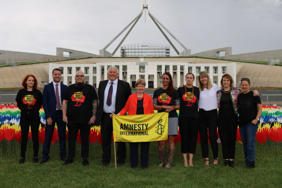 CIE Team in front of Parliament